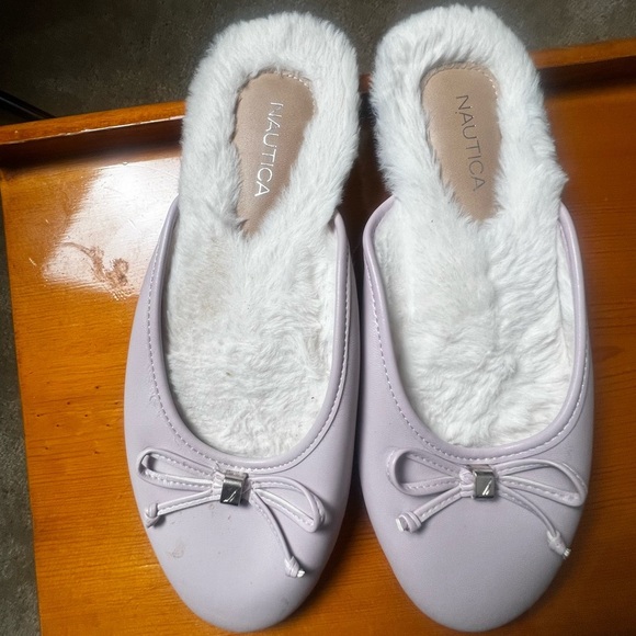 Nautica Purple & Fur Slippers - Picture 3 of 8